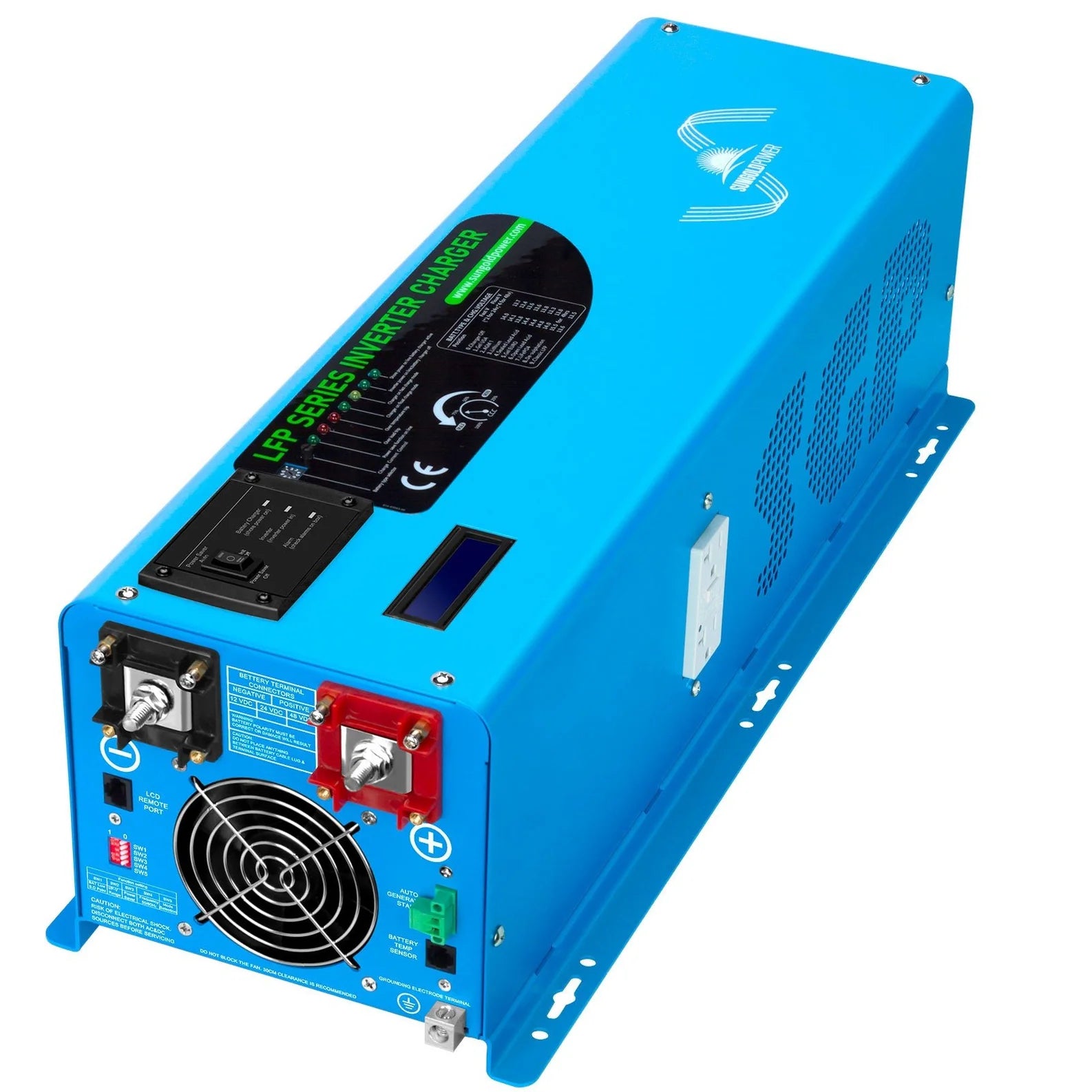 SunGoldPower 4000W DC 24V Pure Sine Wave Inverter Charger - SunGold Power